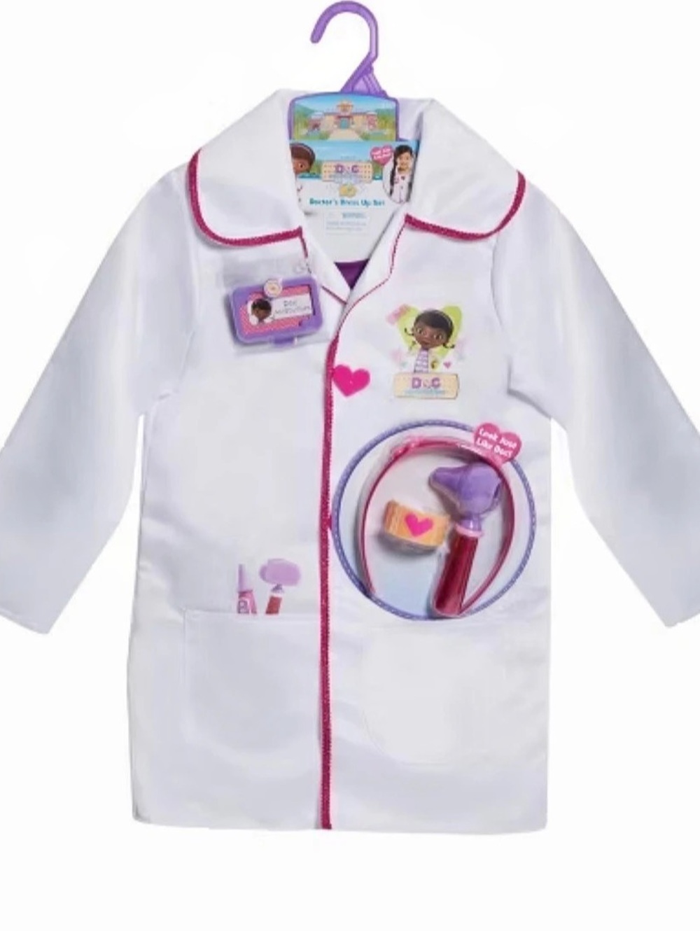Disney Junior Doc McStuffins Doctor's Dress Up Set Girls 4-6X - NWT